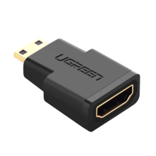 Перехідник miniHDMI (M) - HDMI (F), Ugreen, Black (20101)