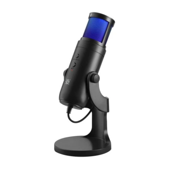 Мікрофон Defender Galactar GMC 250, Black, USB, RGB-підсвічування, кабель 1.5 м (64625)