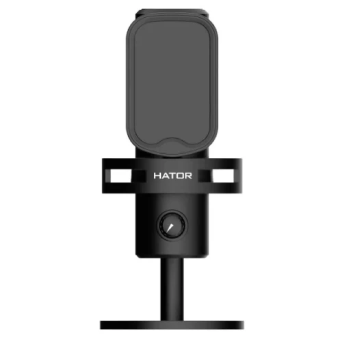 Мікрофон Hator Dreamcast X, Black, Type-C / Bluetooth 5.4, 16-bit / 96 кГц, кардіоїдна діаграма, RGB-підсвічування, поп-фільтр (ESS10)