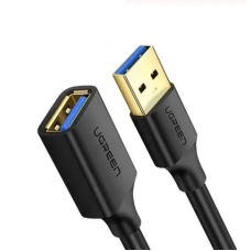 Кабель USB 3.0 AM - USB AF, 1.5 м, Black, Ugreen US129 (30126)