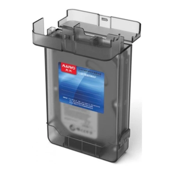 Адаптер USB Maiwo K10435, Black, USB 3.0 - SATA, 50 см, блок живлення (12V / 2A) у комплекті, захисний пластиковий контейнер для жорсткого диска 3.5"