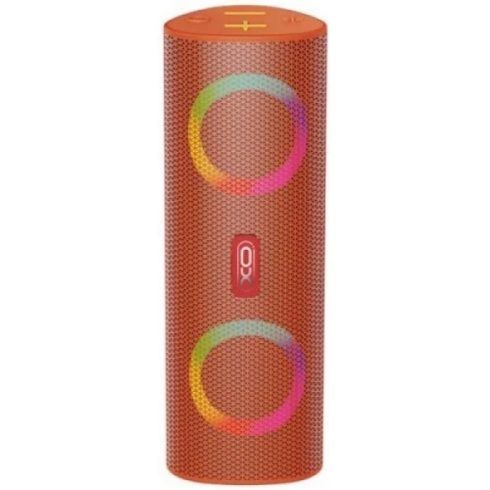 Колонка портативна 1.0 XO F43, Orange, 10 Вт, Bluetooth, AUX, USB, TF-карта, FM, підсвічування, 1200mAh, час роботи до 4 год, радіус дії до 10 м (G-000002587)