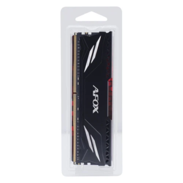 Пам'ять 16Gb DDR4, 3200 MHz, AFOX GAMING, Black, 16-18-18-39, 1.35V, з радіатором, XMP 2.0 (AFLD416PS1CAB)