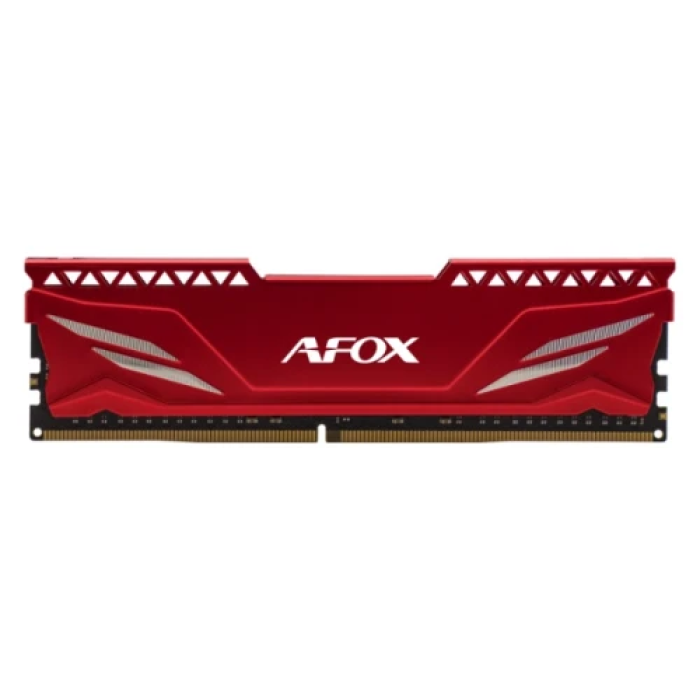 Пам'ять 16Gb DDR4, 3200 MHz, AFOX GAMING, Red, 16-18-18-39, 1.35V, з радіатором, XMP 2.0 (AFLD416PS1CA)