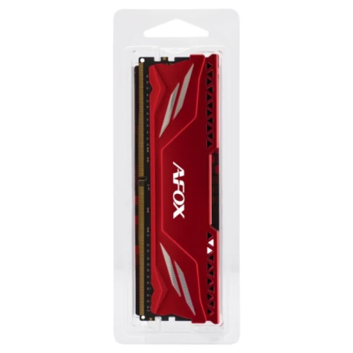 Пам'ять 16Gb DDR4, 3200 MHz, AFOX GAMING, Red, 16-18-18-39, 1.35V, з радіатором, XMP 2.0 (AFLD416PS1CA)