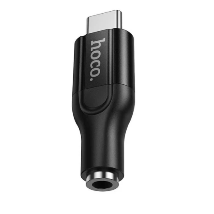 Перехідник звуковий, Type-C (M) - 3.5 мм (F), Black, Hoco UPA35