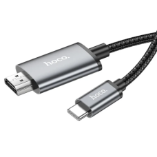 Кабель HDMI (M) - Type-C (M), 2 м, Black, Hoco UA27, 4K / 30 Гц