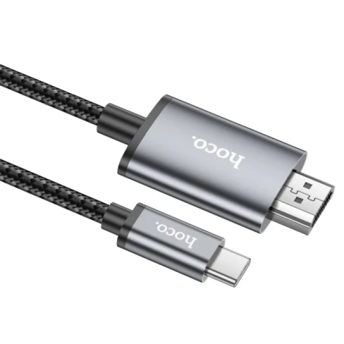 Кабель HDMI (M) - Type-C (M), 2 м, Black, Hoco UA27, 4K / 30 Гц
