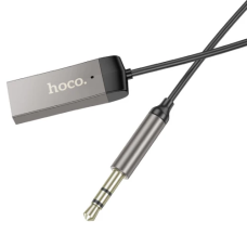 Аудіо ресивер Hoco E78 "Benefit", Space Grey, USB, 3.5 мм (AUX), Bluetooth 5.3, з мікрофоном, 1.2 м