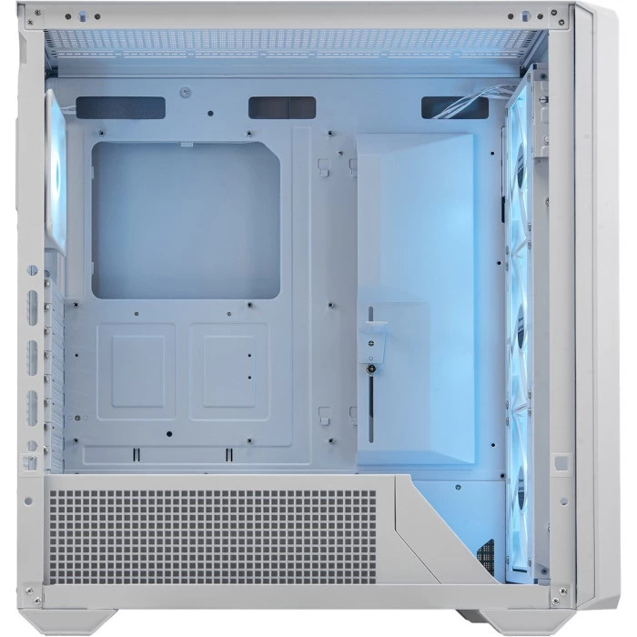 Корпус Cougar MX600 ARGB, White, без БЖ, Full Tower, для E-ATX / ATX / MicroATX / Mini-ITX, 1xType-C / 2xUSB 3.0, макс. CPU - 180 мм / VGA - 400 мм, 3x140 мм, 2x120 мм, бічна панель із загартованого скла (MX600 RGB White)