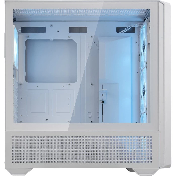 Корпус Cougar MX600 ARGB, White, без БЖ, Full Tower, для E-ATX / ATX / MicroATX / Mini-ITX, 1xType-C / 2xUSB 3.0, макс. CPU - 180 мм / VGA - 400 мм, 3x140 мм, 2x120 мм, бічна панель із загартованого скла (MX600 RGB White)