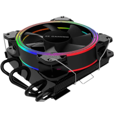 Кулер для процесора 2E Gaming Air Cool AC120T4 ARGB, Black, алюміній, мідні теплові трубки, 1x120 мм ARGB, для Intel 1700/1366/1200/115x, AMD AM5/AM4, до 130 Вт (2E-AC120T4-ARGB)