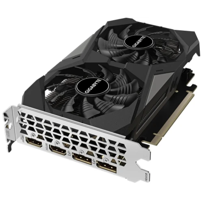 Відеокарта GeForce RTX 3050, Gigabyte, WINDFORCE OC V2, 6Gb GDDR6, 96-bit, 2xHDMI/2xDP, 1477/14000 MHz (GV-N3050WF2OCV2-6GD)