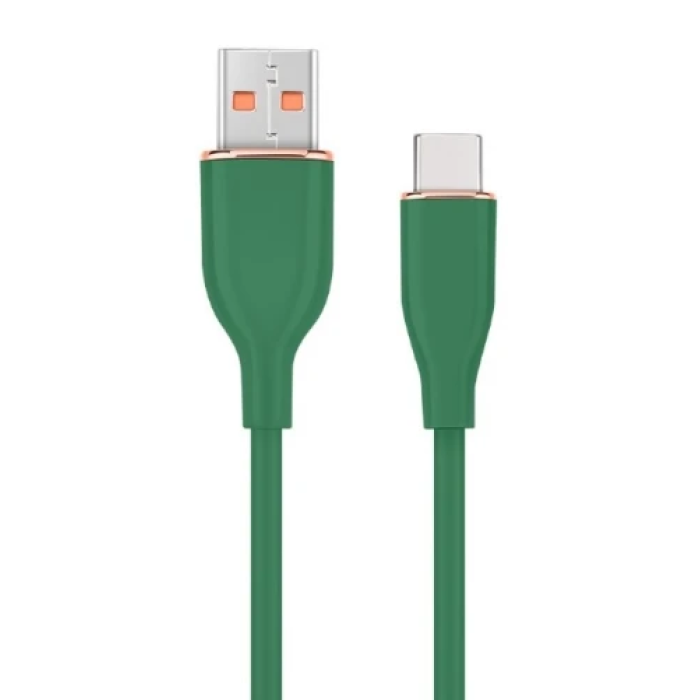 Кабель USB AM - Type-C, 1.5 м, Green, Cablexpert, 2.1A (CC-USB2S-AMCM-1.5M-G)