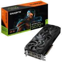Відеокарта GeForce RTX 5070 Ti, Gigabyte, WINDFORCE OC SFF, 16Gb GDDR7, 256-bit, HDMI/3xDP, 2497/28000 MHz, 16-pin (GV-N507TWF3OC-16GD)
