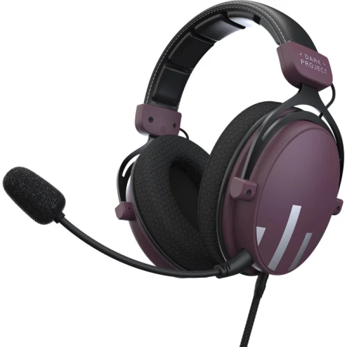 Навушники Dark Project HS4 Wired Purple/Black, Mini jack + USB, знімний мікрофон, 16 Ом, 96 дБ, кабель 2 м (DPO-HS-5004)