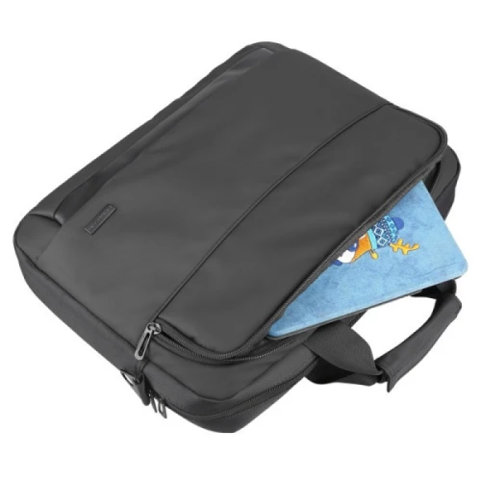 Сумка для ноутбука 15.6" Modecom Porto, Black, поліестер / екошкіра, 40х30х7 см (TOR-MC-PORTO-15)