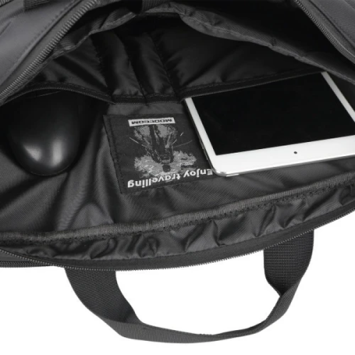 Сумка для ноутбука 15.6" Modecom Porto, Black, поліестер / екошкіра, 40х30х7 см (TOR-MC-PORTO-15)