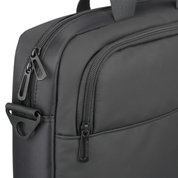 Сумка для ноутбука 15.6" Modecom Porto, Black, поліестер / екошкіра, 40х30х7 см (TOR-MC-PORTO-15)