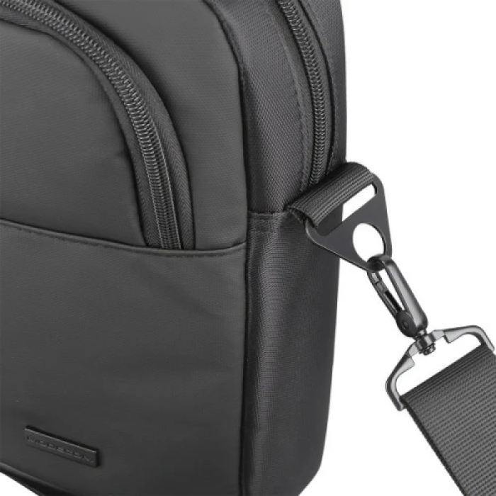 Сумка для ноутбука 15.6" Modecom Porto, Black, поліестер / екошкіра, 40х30х7 см (TOR-MC-PORTO-15)