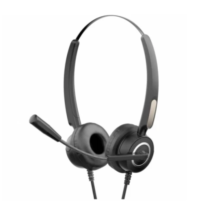Навушники HP DHE-8000, Black, USB, поворотний мікрофон, 32 Ом, 120 дБ, кабель 2.1 м