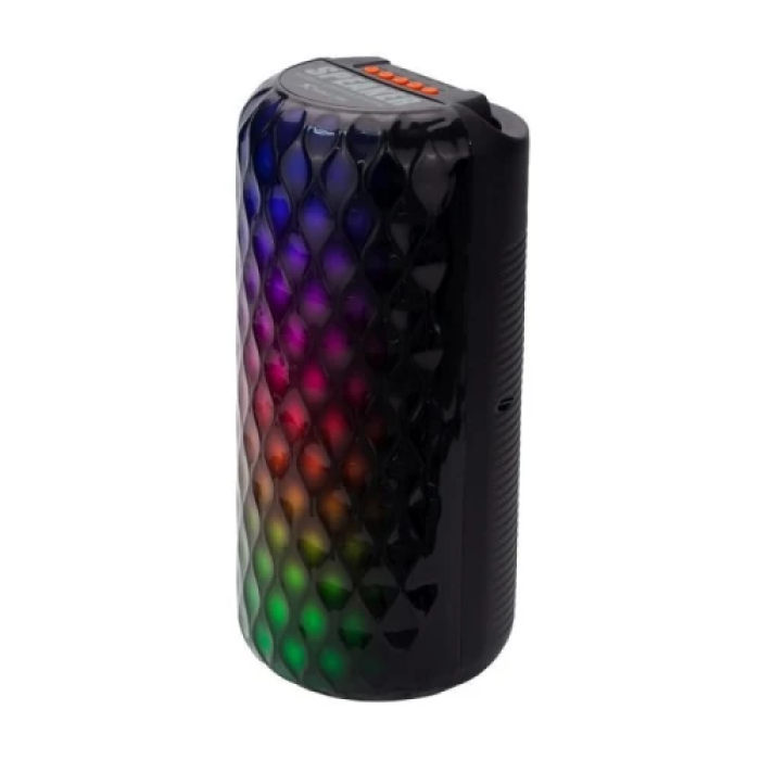 Колонка портативна 1.0 XTRIKE ME SK-302, Black, 10 Вт, Bluetooth, USB/Type-C, Micro SD, FM, MP3, вбудований мікрофон, RGB підсвічування, 1200 mAh, кабель 0.5 м, радіус дії до 10 м