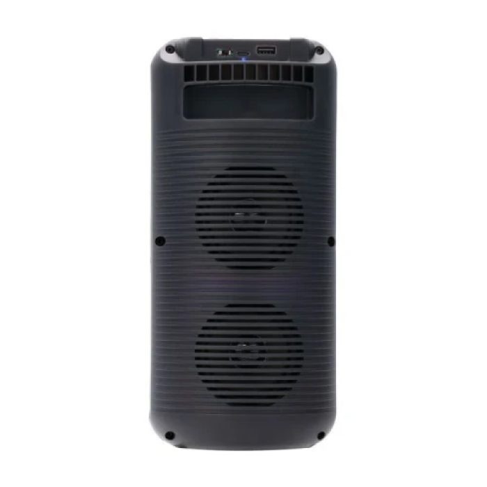 Колонка портативна 1.0 XTRIKE ME SK-302, Black, 10 Вт, Bluetooth, USB/Type-C, Micro SD, FM, MP3, вбудований мікрофон, RGB підсвічування, 1200 mAh, кабель 0.5 м, радіус дії до 10 м