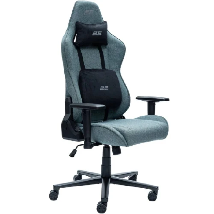 Ігрове крісло 2E GAMING BUSHIDO Lite, Dark Green, тканина (2E-GC-BUS-ESGN)