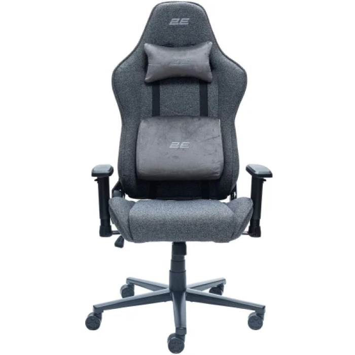 Ігрове крісло 2E GAMING BUSHIDO Lite, Dark Grey, тканина (2E-GC-BUS-ESGY)