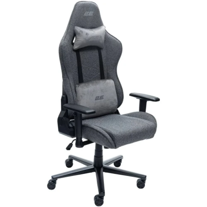 Ігрове крісло 2E GAMING BUSHIDO Lite, Dark Grey, тканина (2E-GC-BUS-ESGY)