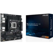 Материнська плата AM5 Asus Pro WS B850M-ACE SE, B850, 4xDDR5, Int.Video (CPU), 4xSATA3, 2xM.2, 1xU.2, 1xPCI-E 5.0 x16, 1xPCI-E 4.0 x16, Realtek 7.1, Realtek 10Gb / Intel 2.5Gb / Realtek 1Gb, 7xUSB 3.2 / 5xUSB 2.0, VGA/HDMI/DP/Type-C, MicroATX