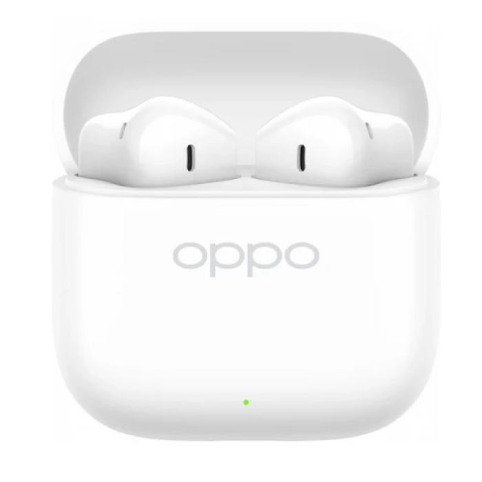 Навушники бездротові OPPO Enco Air 4, White, Bluetooth 5.4, мікрофон, динамік 12.4 мм, активне шумозаглушення, акумулятор 58 mAh (навушники) / 440 mAh (кейс), IP55 (ETEG1)