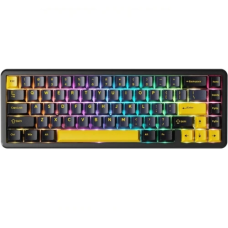 Клавіатура бездротова Attack Shark X65, Starry Black, Type-C, механічна (перемикачі HE Magnetic Switch), RGB підсвічування, кабель 1.5 м, EN/UA (AS-6972792470535-SB-UA)