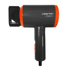 Фен Liberton LHD-6103, Graphite/Orange, 1100W, 2 швидкості, 3 температурні режими, складна ручка, захист від перегріву
