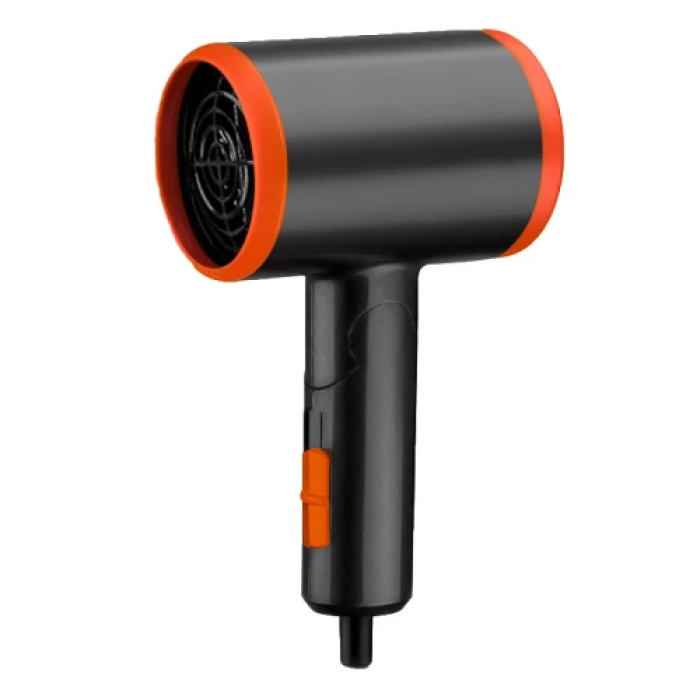Фен Liberton LHD-6103, Graphite/Orange, 1100W, 2 швидкості, 3 температурні режими, складна ручка, захист від перегріву