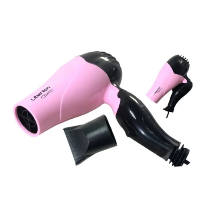 Фен Liberton LHD-6100, Pink, 850 Вт, 2 режими, 2 швидкості, кабель 1.8 м, насадка-концентратор, захист від перегріву (LHD-6100)