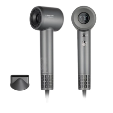 Фен Liberton LHD-6106, Gray, 1600W, 2 швидкості, 4 температурні режими, концентратор, функція самоочищення, LED дисплей, магнітна насадка, захист від перегріву (LHD-6106)