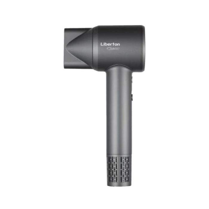 Фен Liberton LHD-6106, Gray, 1600W, 2 швидкості, 4 температурні режими, концентратор, функція самоочищення, LED дисплей, магнітна насадка, захист від перегріву (LHD-6106)