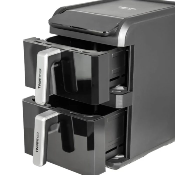 Мультипіч Sumato SU-03AF01, Black, 2700 (1200+1500)W, 10 (4+6) л, 8 програм, сенсорне управління, приготування 2х страв одночасно, оглядове вікно, внутрішнє підсвічування, сенсорний дисплей, термостат, таймер, 80-200 ˚C
