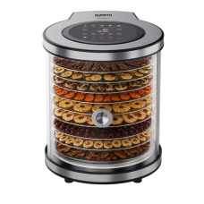 Сушарка для овочів та фруктів Sumato SU-04FD02, Inox, 850W, сенсорне керування, 10 ярусів, об'єм 18л, таймер, температурний контроль 35-75 °C