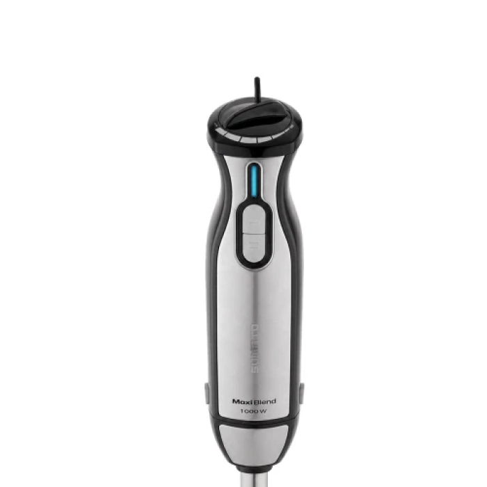Блендер Sumato SU-08HB01, Black/Inox, 1000W, занурювальний, 2 швидкості, об'єм чаші 2000 мл, 20 насадок, регулювання швидкості, турбо режим