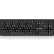 Клавіатура REAL-EL RK-507, Black, USB, мембранна, 104 кнопки