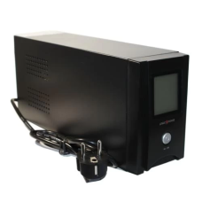 Джерело безперебійного живлення LogicPower UL650VA Black, 390 Вт, 2 розетки, AVR, 12В/7.5Аг x 1 шт, металевий корпус (1454)