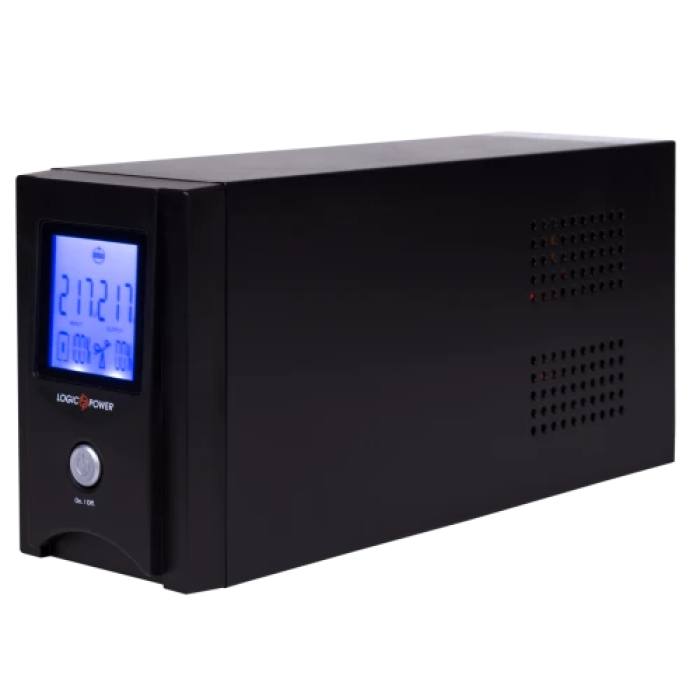 ДБЖ LogicPower UL850VA/2 розетки, 5 ступ. AVR, 7.5Ач12В, чорний корпус (1456)