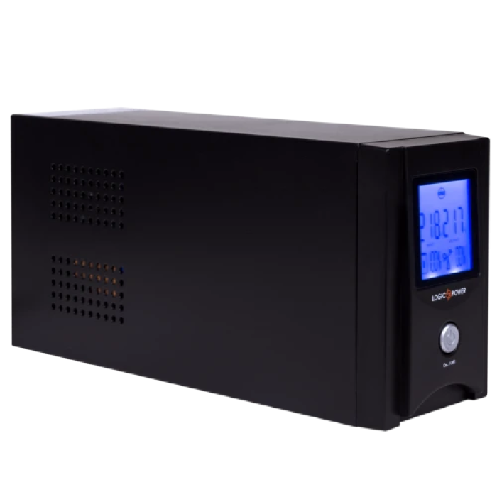 ДБЖ LogicPower UL850VA/2 розетки, 5 ступ. AVR, 7.5Ач12В, чорний корпус (1456)