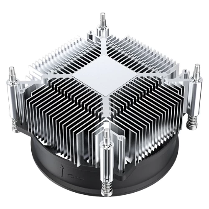 Кулер для процесора ID-Cooling DK-19 PWM, алюміній, 1x92 мм, 600-2200±10% об/хв, для Intel 1700/1851, гидравличний підшипник, до 95 Вт, высота 55 мм