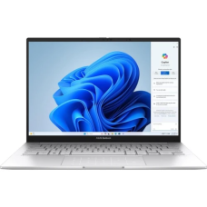 Ноутбук 14" Asus Zenbook 14 OLED UX3405CA-QL293 (90NB14W4-M00BH0) Silver, 14" (1920x1200, 60Гц), Intel Core Ultra 7 255H (16x2.0-5.1GHz), 32Gb LPDDR5x, 1TB SSD, Arc Graphics, Wi-Fi 7, Bluetooth 5.4, 2xThunderbolt 4/USB 3.2, HDMI, 75Wh, DOS, Стіл