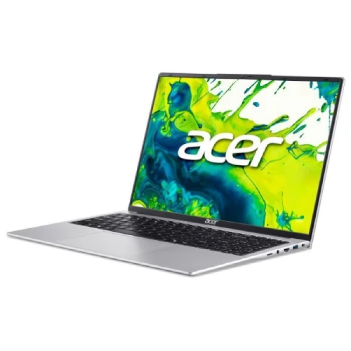 Ноутбук 16" Acer Aspire Lite AL16-54P-56ES (NX.DK6EU.008) Silver, 16" (1920x1200, IPS, 60Hz), Intel Core 5 120U (10x0.9-5.0GHz), 16Gb LPDDR5, 512Gb SSD, MicroSD, Iris Xe Graphics, Wi-Fi 6, Bluetooth 5.1, 2хType-C/2xUSB 3.2, HDMI, 58Wh, DOS