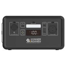 Зарядна станція Konner&Sohnen KS 500PS, Black, 500 Вт / 448 Вт/год, 1xType-C (100 Вт), 2xUSB (18 Вт), 1x12V (10A), 1x230V, чиста синусоїда, LiFePO4