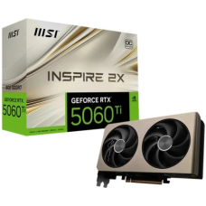 Відеокарта GeForce RTX 5060, MSI, INSPIRE 2X OC, 8Gb GDDR7, 128-bit, HDMI/3xDP, 2550/28000 MHz, 8-pin (G5060-8I2C)